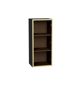 Шкаф верхний с 1-ой остекленной дверцей, цвет: Золотой