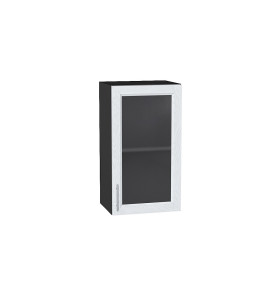 Шкаф верхний с 1-ой остекленной дверцей Сканди, цвет: White Softwood