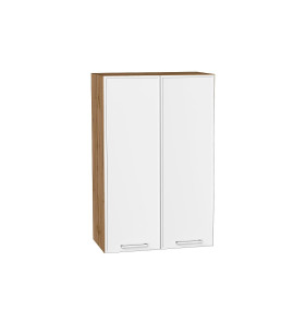 Шкаф верхний с 2-мя дверцами Квадро, цвет: Белый