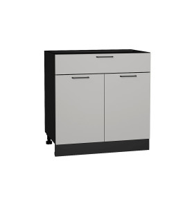 Шкаф нижний с 2-мя дверцами и ящиком Флэт, цвет: Light Grey In 2S