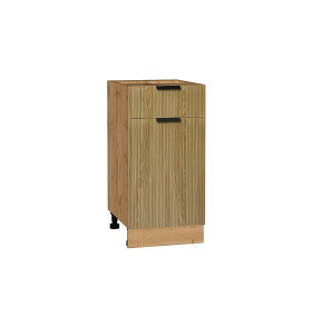 Шкаф нижний с 1-ой дверцей и ящиком Евро Лайн, цвет: Дуб песочный