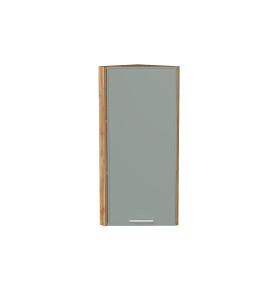 Шкаф верхний торцевой Квадро, цвет: Аквамарин