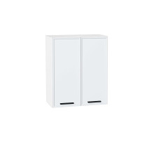 Шкаф верхний с 2-мя дверцами Фрейм, цвет: White Silk