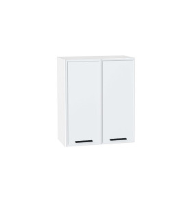Шкаф верхний с 2-мя дверцами Фрейм, цвет: White Silk