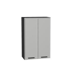 Шкаф верхний с 2-мя дверцами Фрейм, цвет: Grey Silk