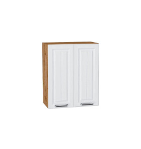 Шкаф верхний с 2-мя дверцами Прага, цвет: Белое дерево