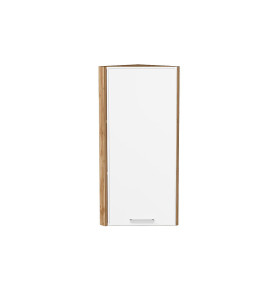 Шкаф верхний торцевой Квадро, цвет: Белый