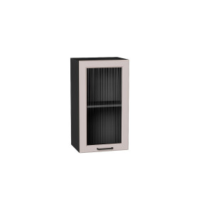 Шкаф верхний с 1-ой остекленной дверцей Барселона, цвет: Кашемир