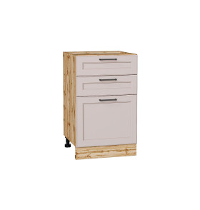 Шкаф нижний с 3-мя ящиками Барселона, цвет: Кашемир