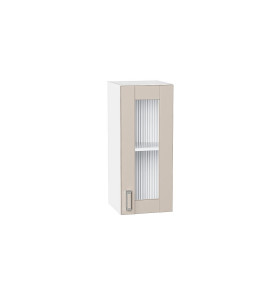 Шкаф верхний с 1-ой остекленной дверцей Лофт, цвет: Cream Silk