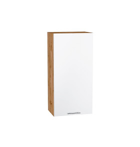 Шкаф верхний с 1-ой дверцей Валерия-М, цвет: Белый глянец