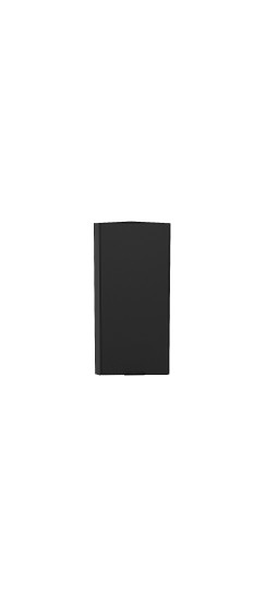 Шкаф верхний торцевой Евро, цвет: Антрацит | Пленка ПВХ., Антрацит