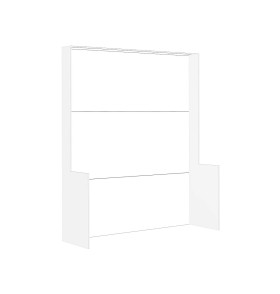 Комплект боковин выставочного стенда, цвет: Белый