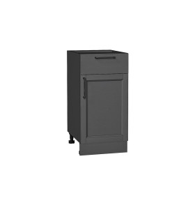 Шкаф нижний с 1-ой дверцей и ящиком Сканди, цвет: Stormy Silkwood