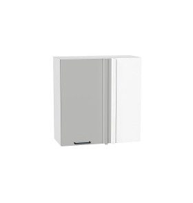 Шкаф верхний прямой угловой Флэт, цвет: Light Grey In 2S