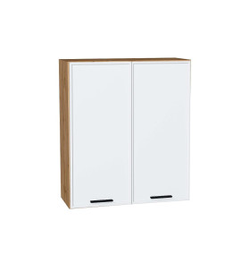 Шкаф верхний с 2-мя дверцами Фрейм, цвет: White Silk