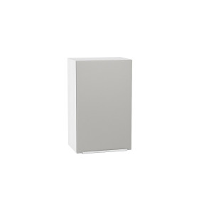 Шкаф верхний с 1-ой дверцей Фьюжн, цвет: Silky Light Grey