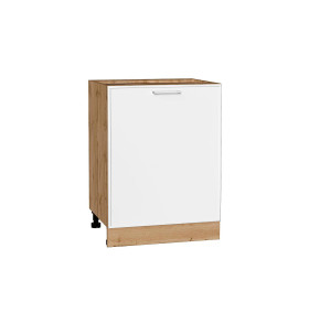 Шкаф нижний с 1-ой дверцей Квадро, цвет: Белый