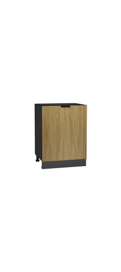 Шкаф нижний с 1-ой дверцей Евро Лайн, цвет: Дуб песочный | Пленка ПВХ., Дуб песочный