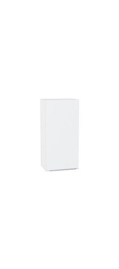 Шкаф верхний с 1-ой дверцей Фьюжн, цвет: Silky White | ПЭТ, Silky White