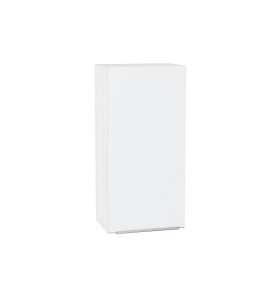 Шкаф верхний с 1-ой дверцей Фьюжн, цвет: Silky White