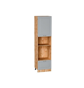 Шкаф пенал с 1-ой дверцей и ящиком под технику Ницца, цвет: Графит