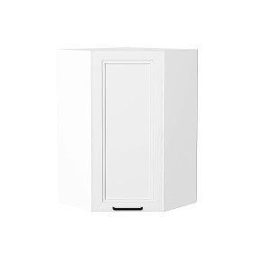 Шкаф верхний угловой Нео, цвет: White Silk