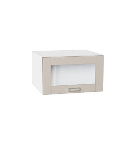 Шкаф верхний горизонтальный остекленный глубокий Лофт, цвет: Cream Silk