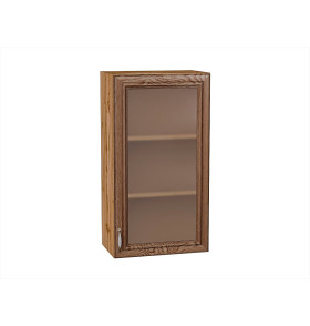 Шкаф верхний с 1-ой остекленной дверцей Шале, цвет: Brown Dreamline