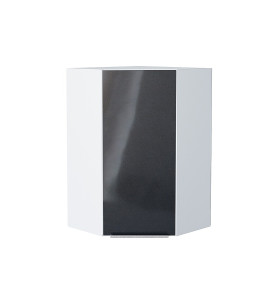 Шкаф верхний угловой Фьюжн, цвет: Anthracite