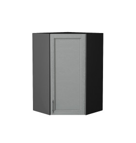 Шкаф верхний угловой Сканди, цвет: Grey Softwood