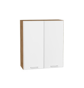 Шкаф верхний с 2-мя дверцами Квадро, цвет: Белый