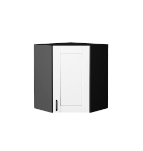 Шкаф верхний угловой Лофт, цвет: Super White