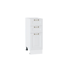 Шкаф нижний с 3-мя ящиками Ницца, цвет: Белый