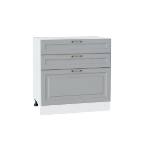 Шкаф нижний с 3-мя ящиками Ницца, цвет: Графит