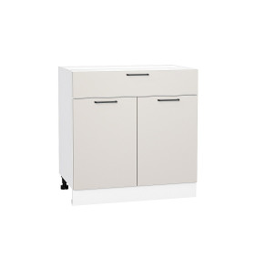 Шкаф нижний с 2-мя дверцами и ящиком Флэт, цвет: Cashmere In 2S