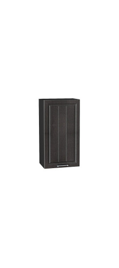 Шкаф верхний с 1-ой дверцей Прага, цвет: Венге премиум | Пленка ПВХ., Венге премиум