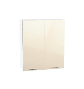 Шкаф верхний с 2-мя дверцами Валерия-М, цвет: Бежевый металлик