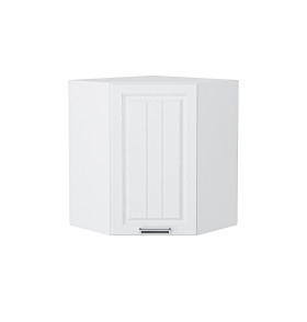 Шкаф верхний угловой Прага, цвет: Белое дерево