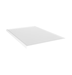 Образец МДФ Квадро для тумбы с материалами отделок, цвет: Белый