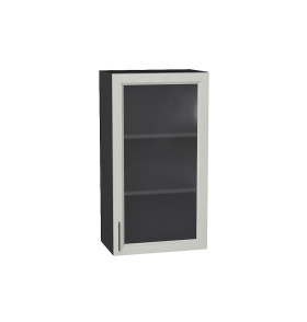 Шкаф верхний с 1-ой остекленной дверцей Сканди, цвет: Cappuccino Softwood