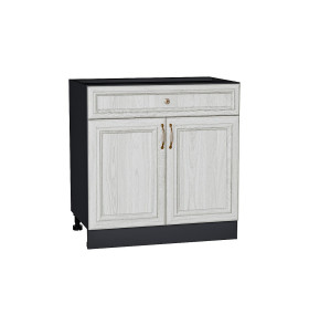 Шкаф нижний с 2-мя дверцами и ящиком Шале, цвет: White Dreamline