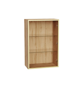 Шкаф верхний с 1-ой остекленной дверцей, цвет: Золотой