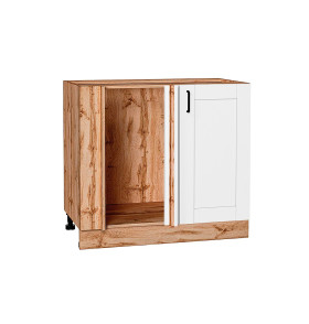 Шкаф нижний угловой Лофт, цвет: Super White