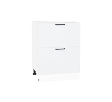 Шкаф нижний с 2-мя ящиками Флэт, цвет: White In 2S