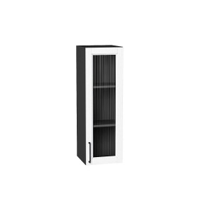 Шкаф верхний с 1-ой остекленной дверцей Сканди, цвет: White Silkwood