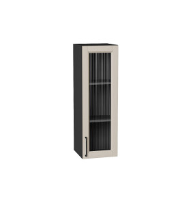 Шкаф верхний с 1-ой остекленной дверцей Сканди, цвет: Cream Silkwood