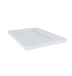 Образец фасада Сканди ФГ, цвет: White Softwood