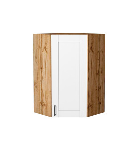 Шкаф верхний угловой Лофт, цвет: Super White