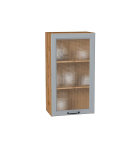 Шкаф верхний с 1-ой остекленной дверцей Ницца, цвет: Magnum